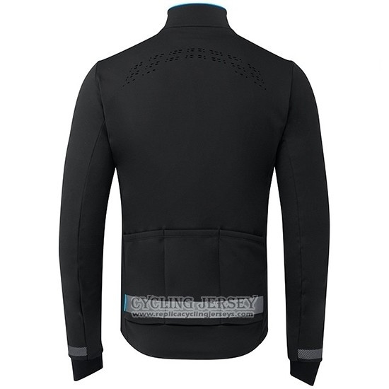 2019 Cycling Jersey Shimano Black Blue Long Sleeve And Bib Tight